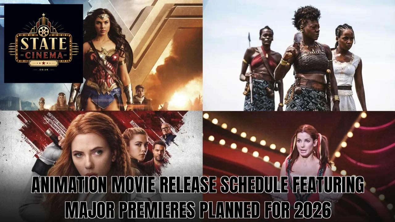 Animation movie release schedule featuring major premieres planned for 2026