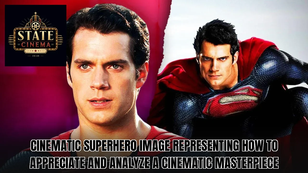 Cinematic superhero image representing how to appreciate and analyze a cinematic masterpiece