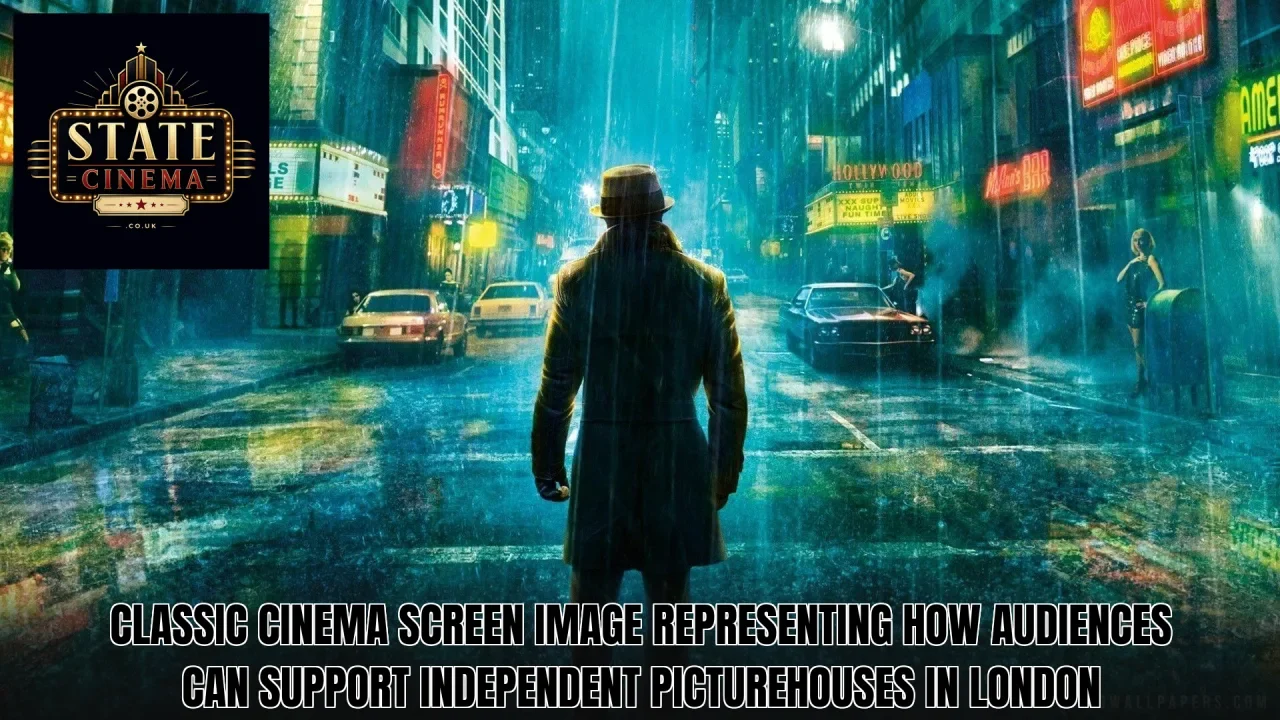 Classic cinema screen image representing how audiences can support independent picturehouses in London