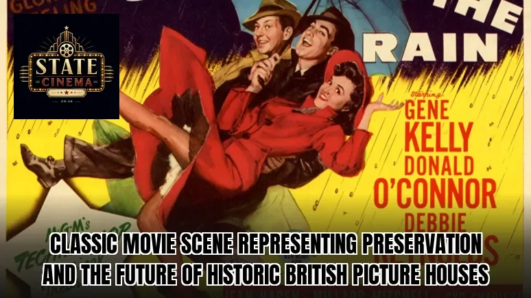 Classic movie scene representing preservation and the future of historic British picture houses