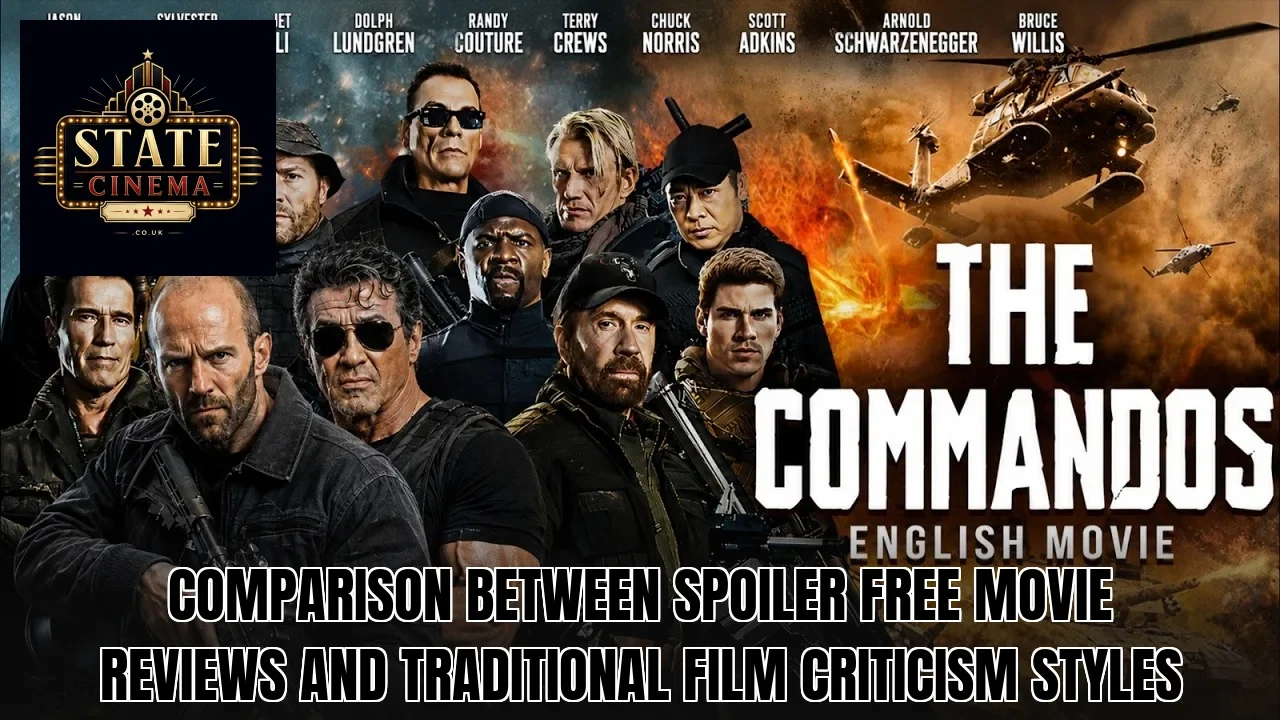 Comparison between spoiler free movie reviews and traditional film criticism styles