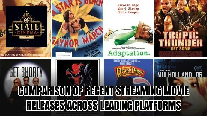 Comparison of recent streaming movie releases across leading platforms