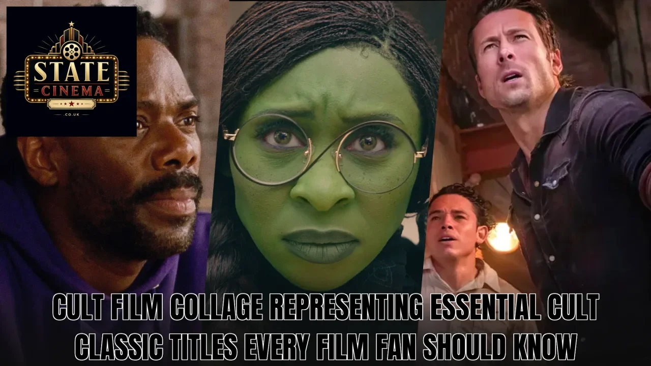 Cult film collage representing essential cult classic titles every film fan should know