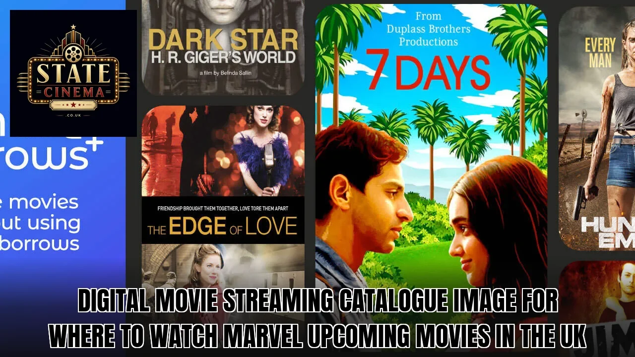 Digital movie streaming catalogue image for where to watch Marvel upcoming movies in the UK