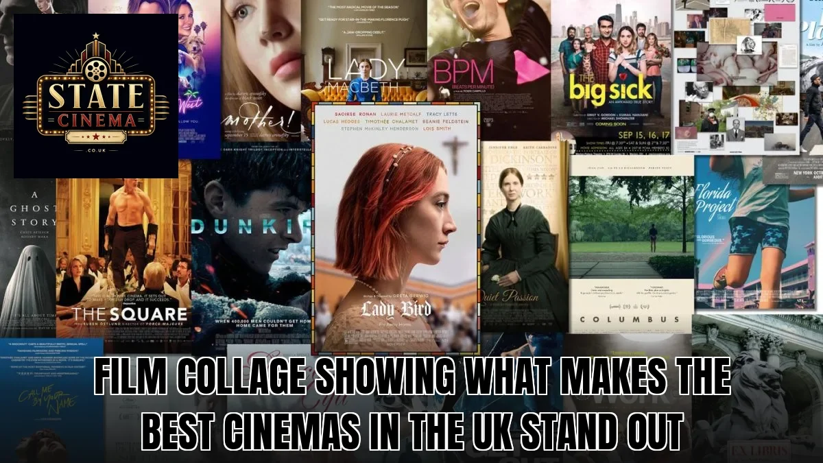 Film collage showing what makes the best cinemas in the UK stand out