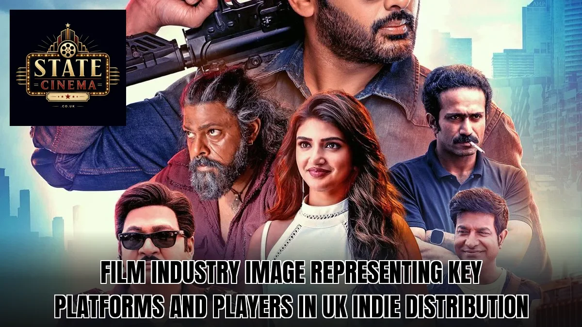 Film industry image representing key platforms and players in UK indie distribution