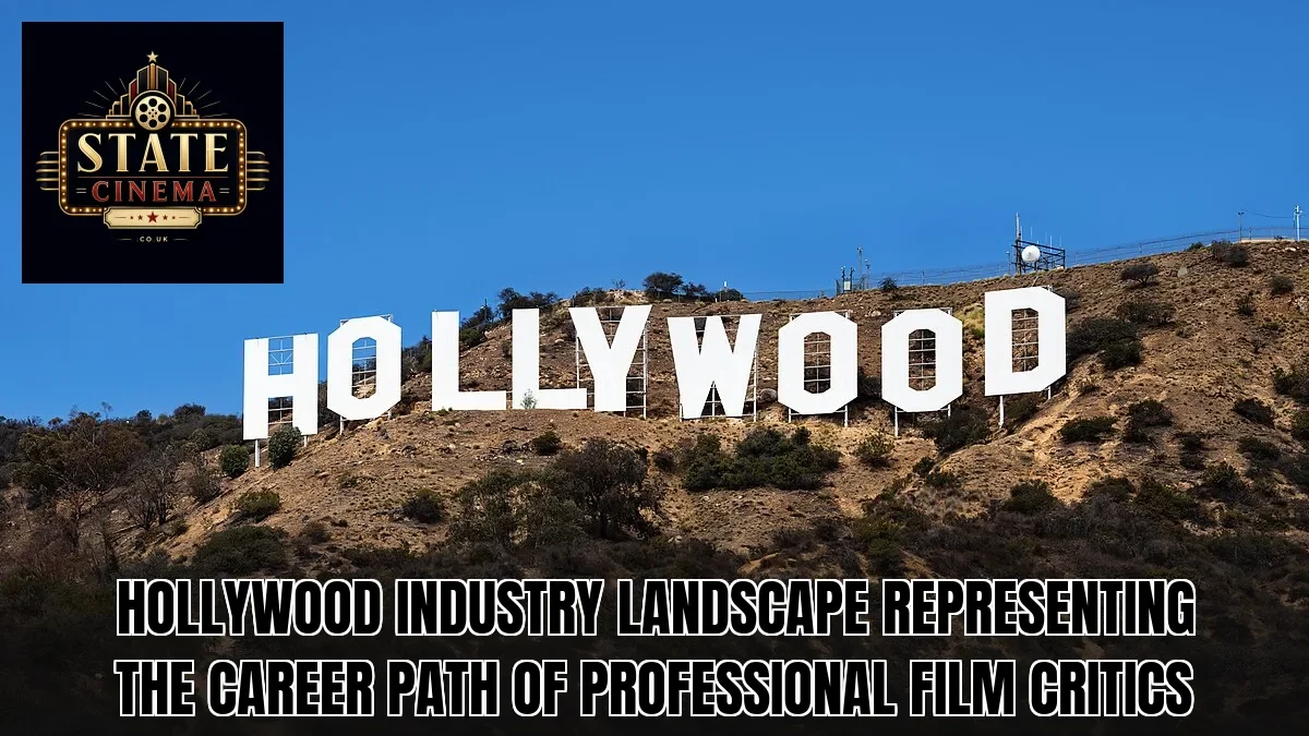Hollywood industry landscape representing the career path of professional film critics