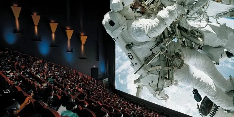 IMAX screens use custom projection and sound systems