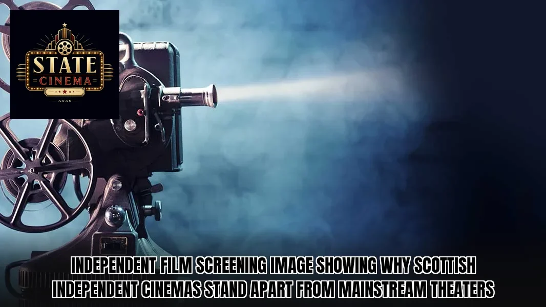 Independent film screening image showing why Scottish independent cinemas stand apart from mainstream theaters