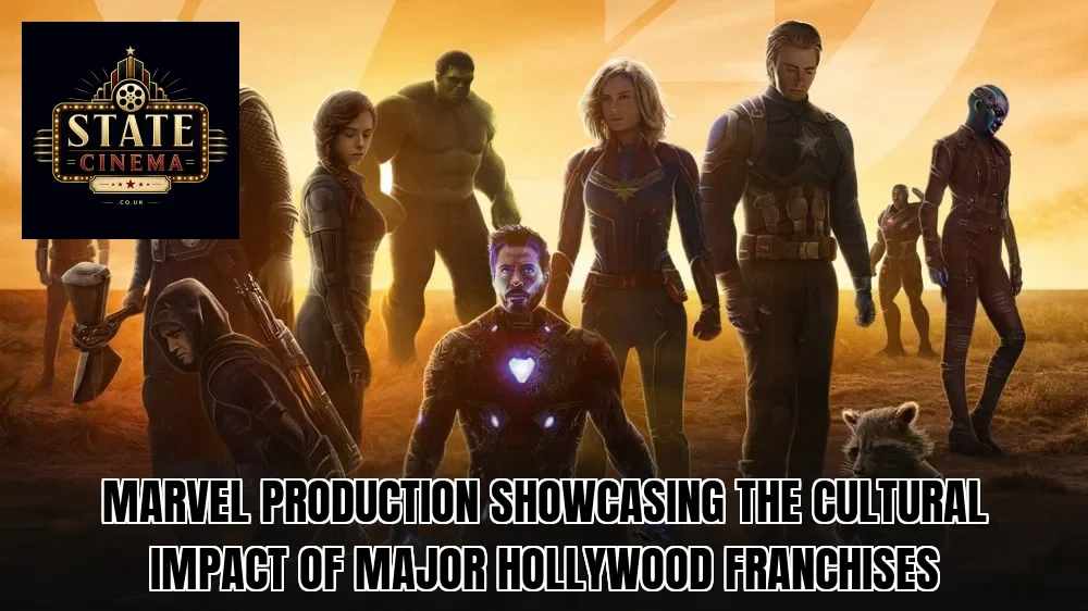 Marvel production showcasing the cultural impact of major Hollywood franchises