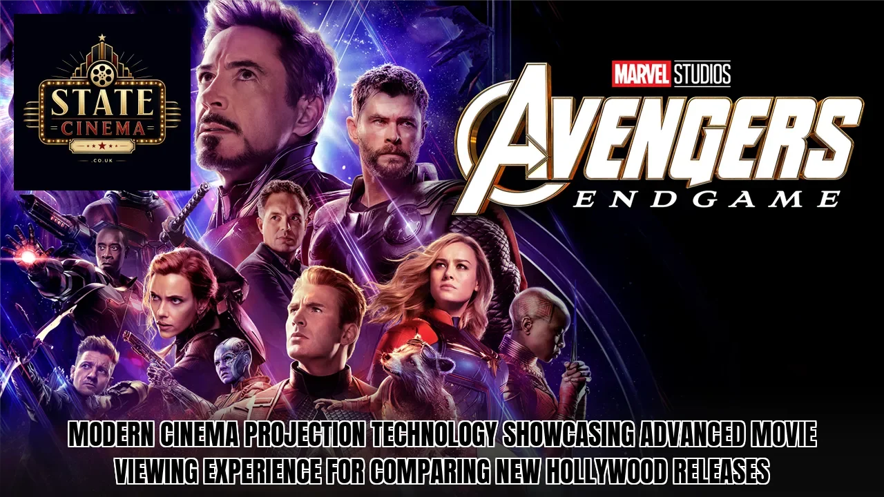 Modern cinema projection technology showcasing advanced movie viewing experience for comparing new Hollywood releases