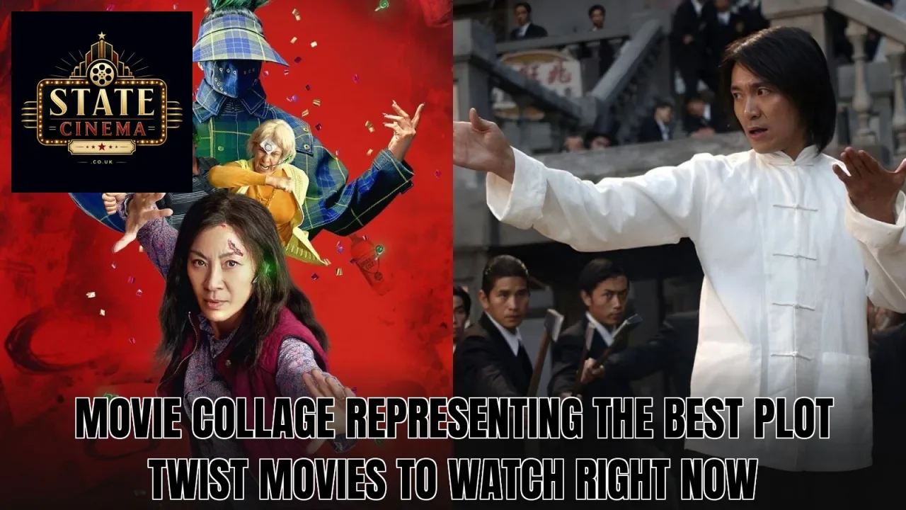 Movie collage representing the best plot twist movies to watch right now