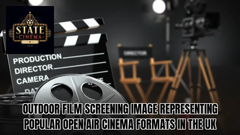 Outdoor film screening image representing popular open air cinema formats in the UK
