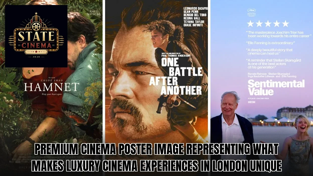 Premium cinema poster image representing what makes luxury cinema experiences in London unique